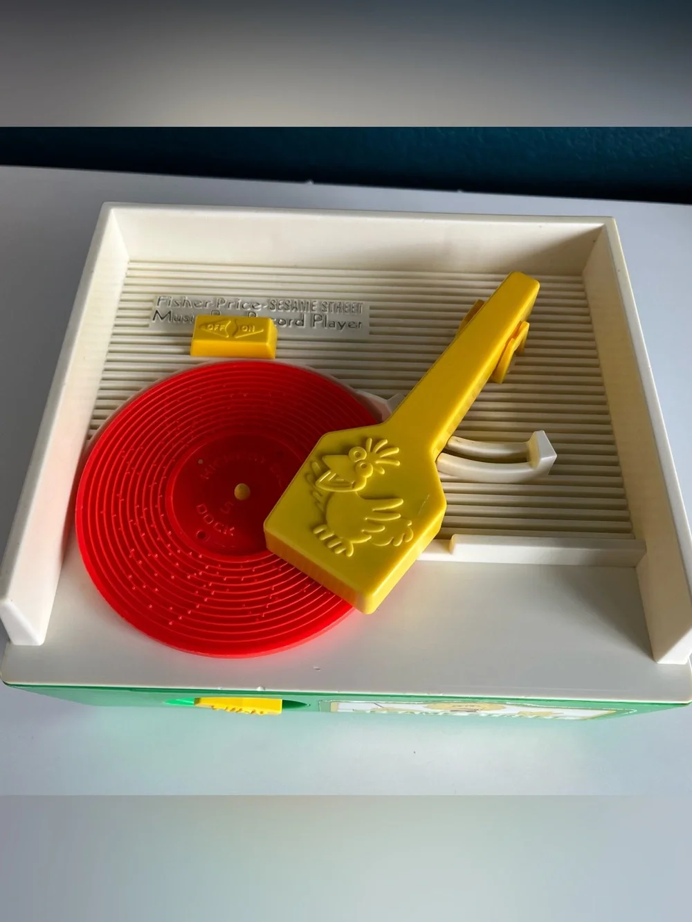 Vintage 1984 Fisher-Price Sesame Street Music Box Record Player & Toys